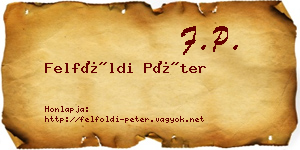 Felföldi Péter névjegykártya